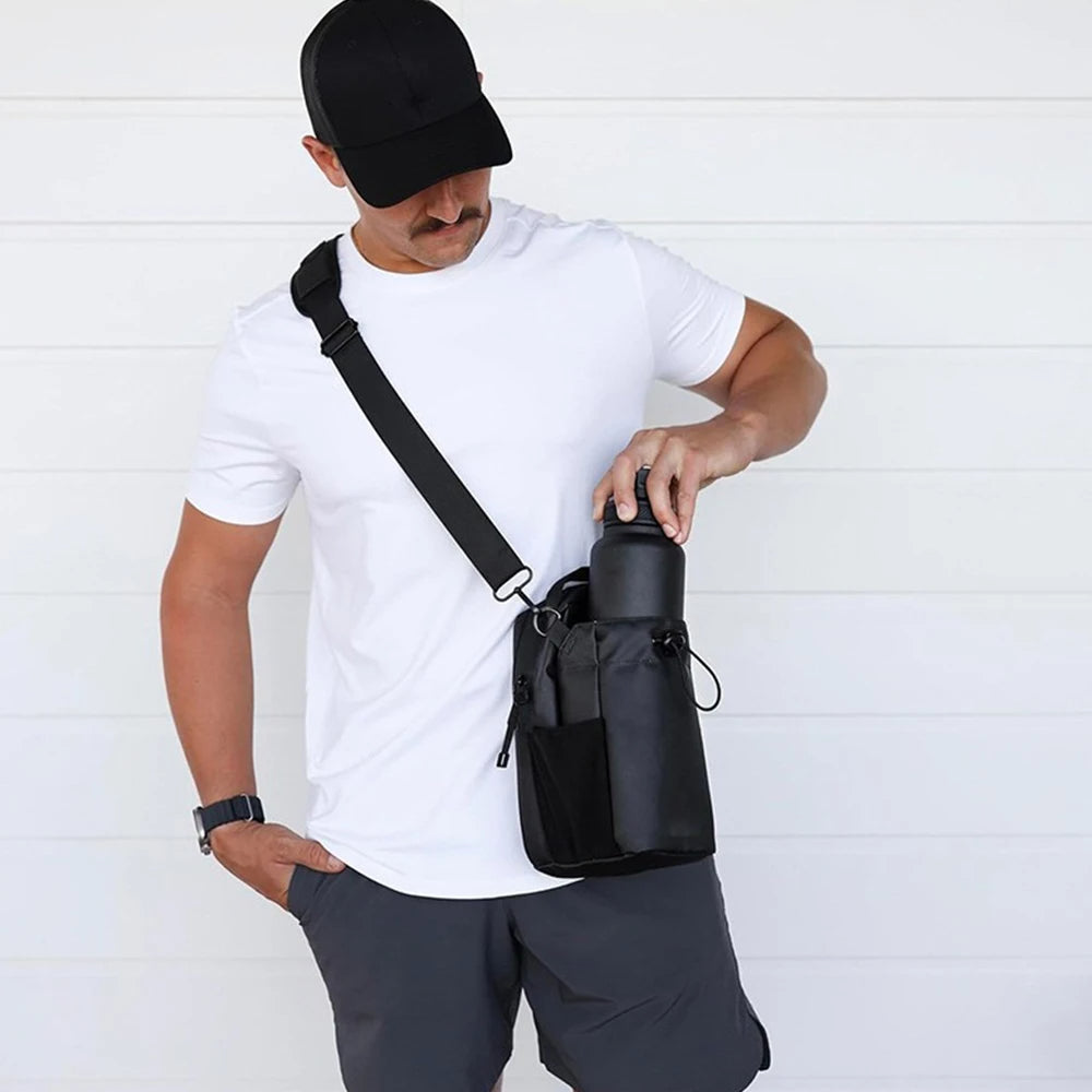 Magnetic Gym Bottle Bag β Hands-Free Storage for Workouts