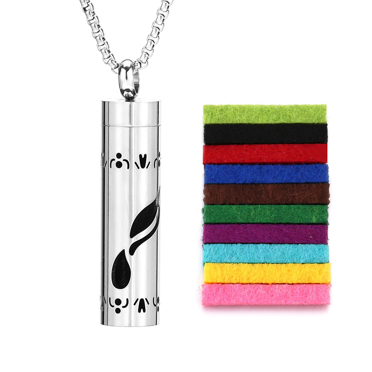 Stainless steel scent diffuser necklace for couples – HeartScent