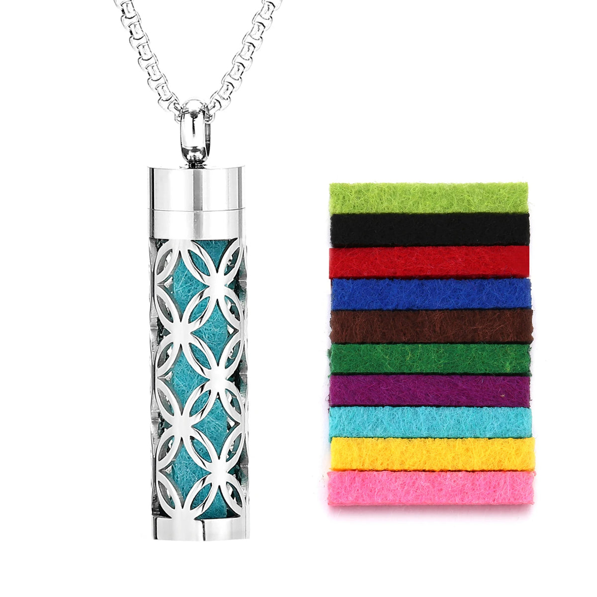 HeartScent™ Memory Scent Diffuser Necklace – Stainless Steel Pendant