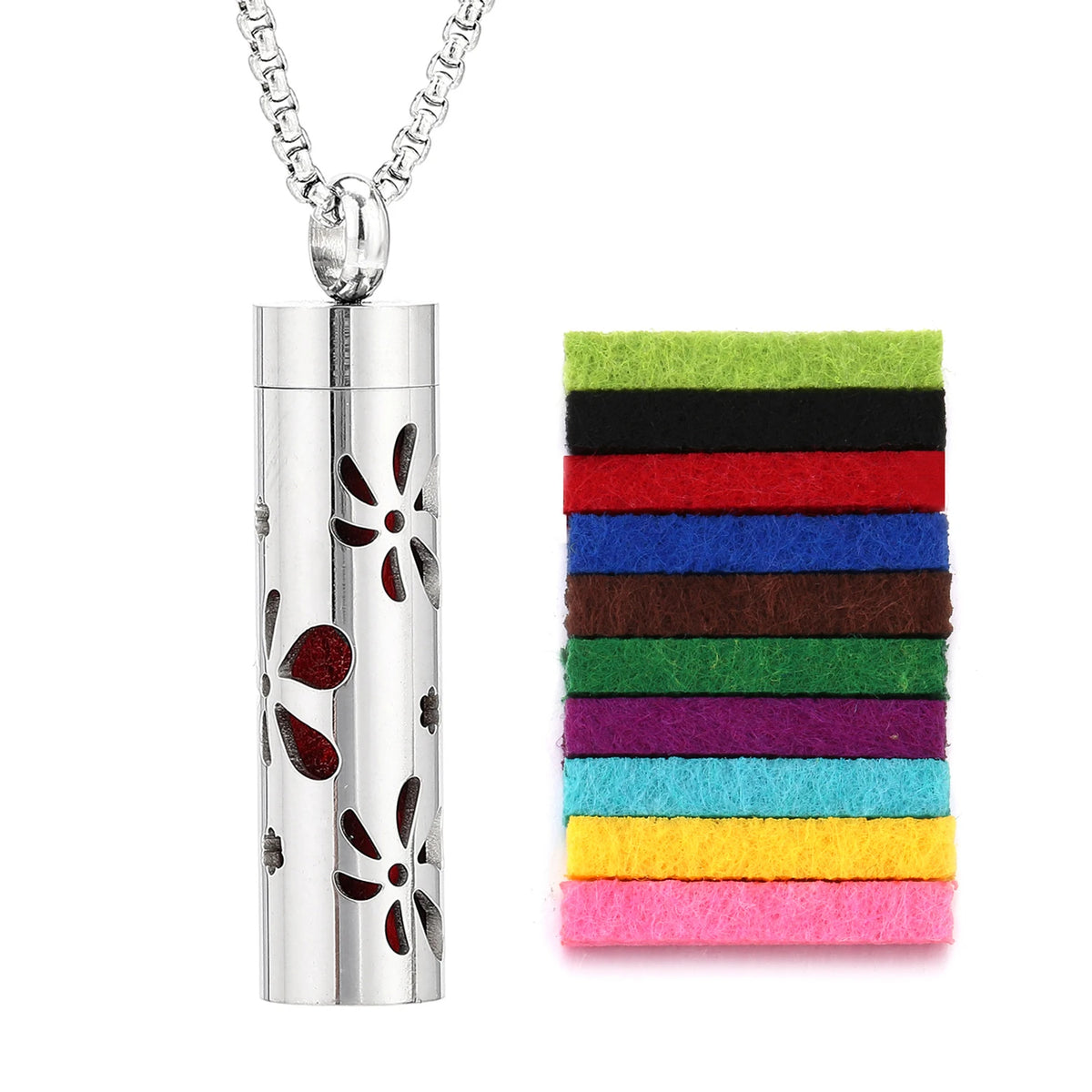 HeartScent™ Memory Scent Diffuser Necklace – Stainless Steel Pendant