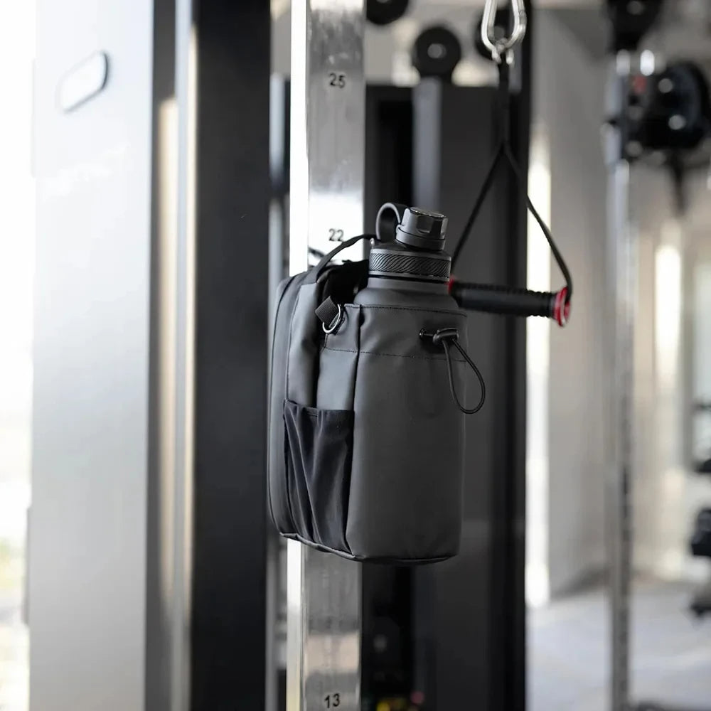 Magnetic Gym Bottle Bag – Hands-Free Storage for Workouts