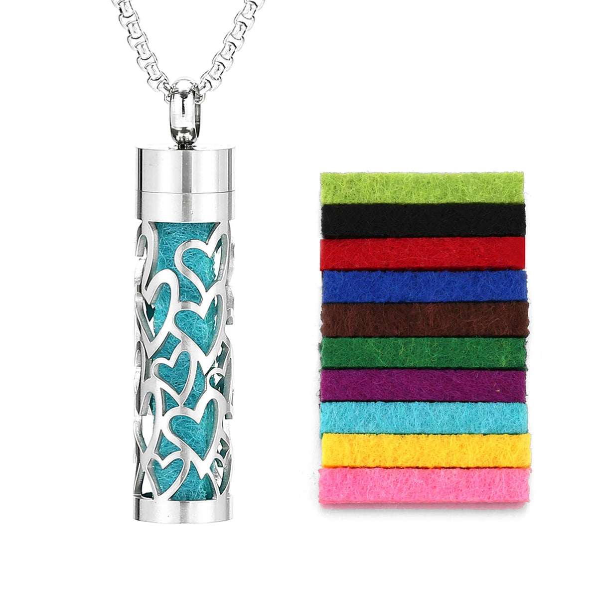 HeartScent™ Memory Scent Diffuser Necklace – Stainless Steel Pendant