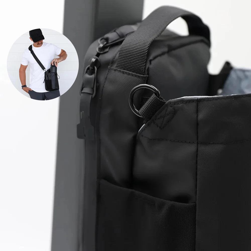 Magnetic Gym Bottle Bag – Hands-Free Storage for Workouts