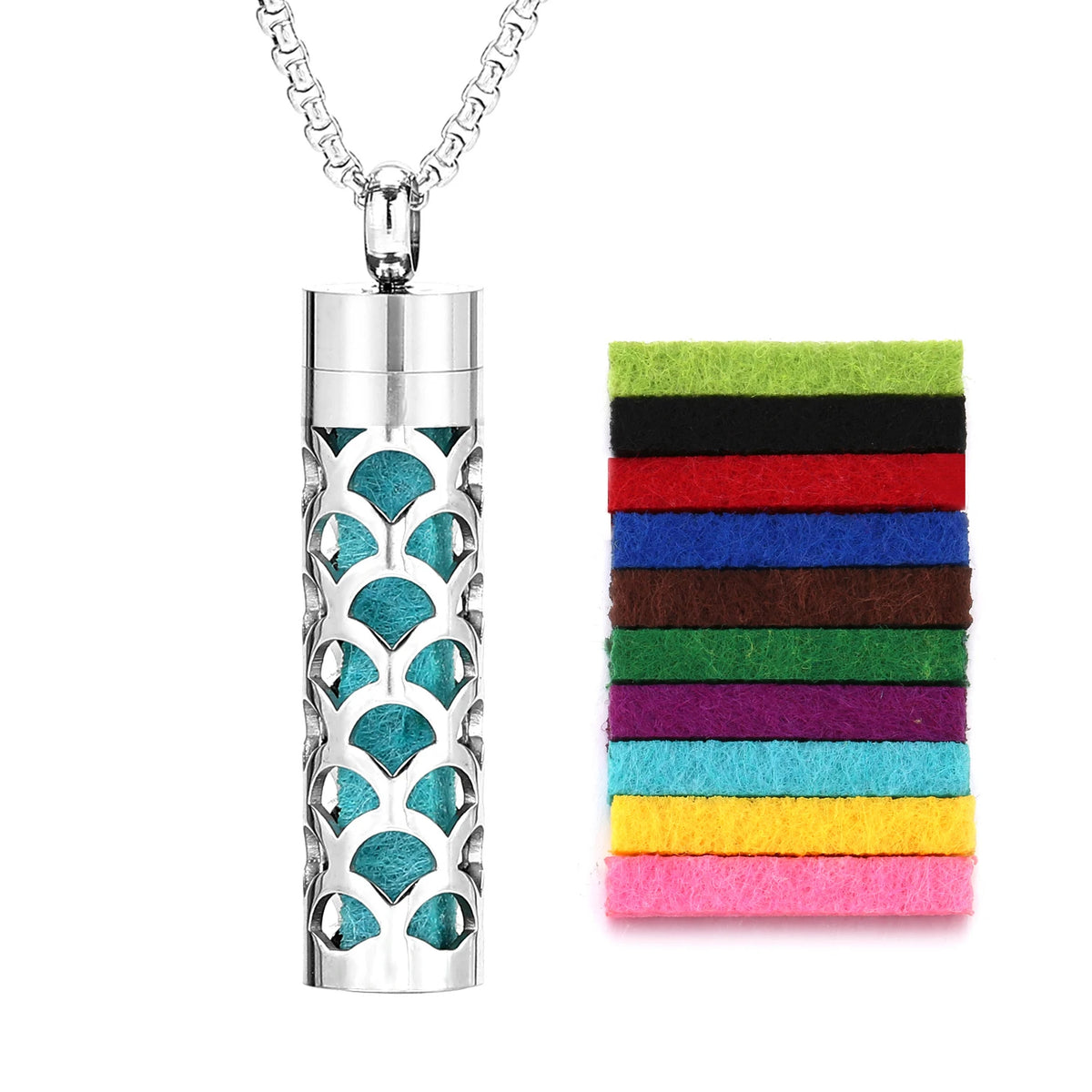 HeartScent™ Memory Scent Diffuser Necklace – Stainless Steel Pendant