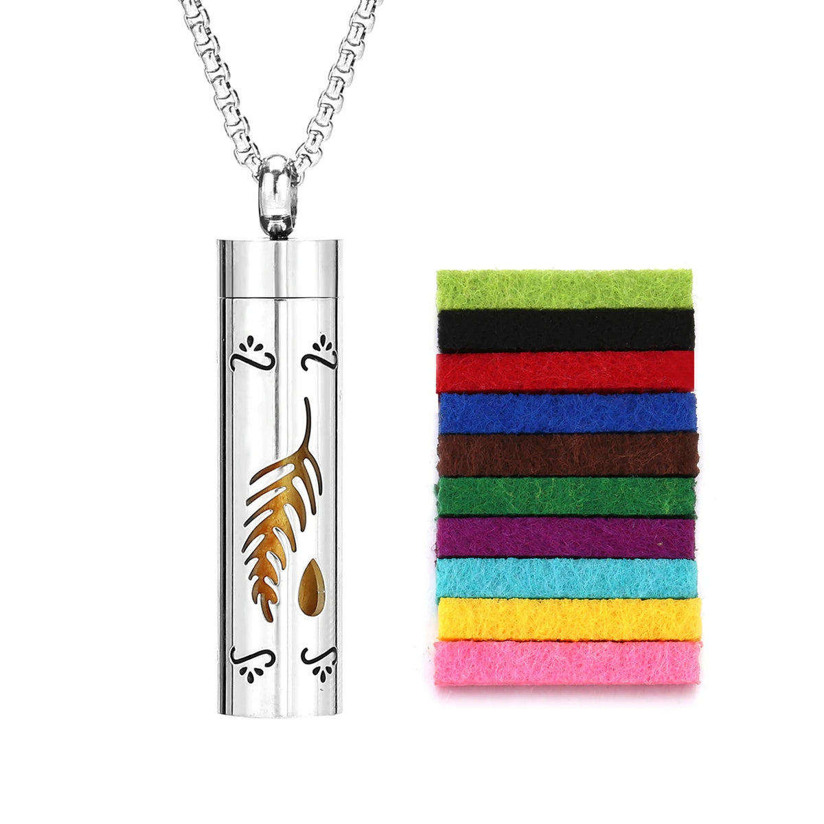 HeartScent™ Memory Scent Diffuser Necklace – Stainless Steel Pendant