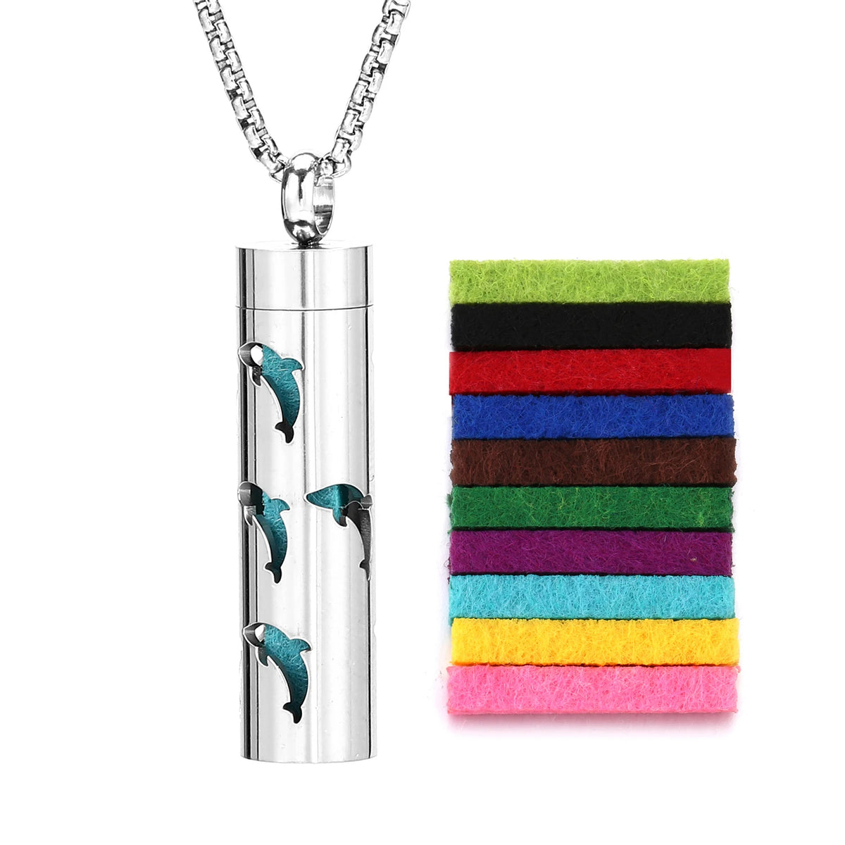 HeartScent™ Memory Scent Diffuser Necklace – Stainless Steel Pendant